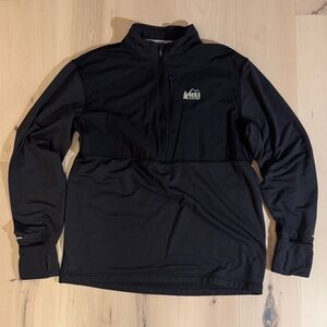 REI Men's Performance Black Running Jacket